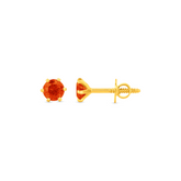 22K Gold Ember Stud Earrings